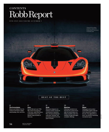 Robb Report - The Best Of The Best Issue June & July 2024: In Auto, Style, Watches, Sailing, Travel, Wine, Jewelry, Dining, Art, Spirits, Real Estate, Airplanes, Design, Gear, Cigars & More!