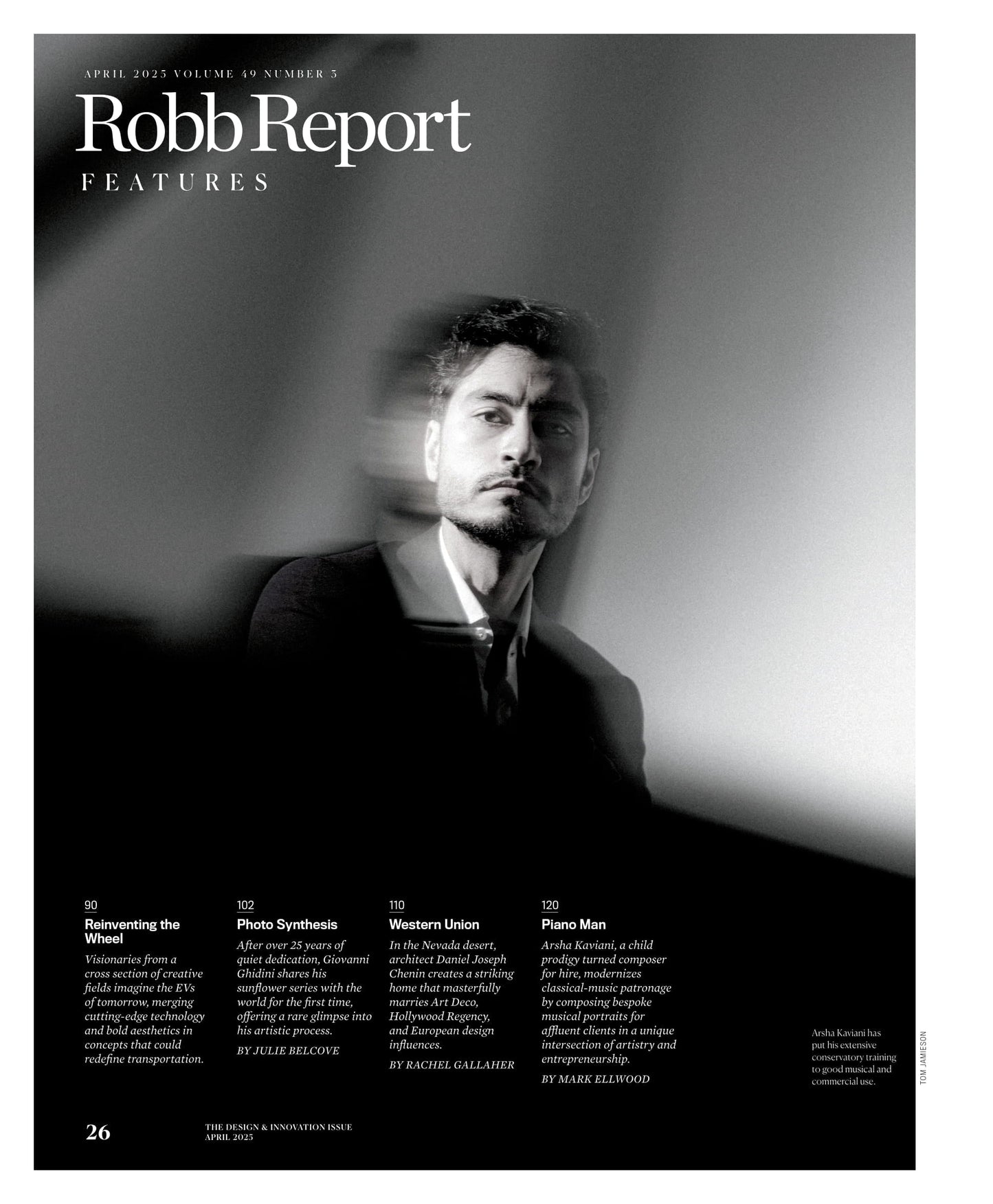 Robb Report - The Design & Innovation Issue April 2025: Future Of Electric Vehicles, Arsha Kaviani, Qinq Dynasty Tiger Sculptures, East London Cultural Hotspots, Fragrances, Watches, Jewelry & More!