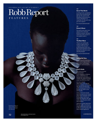 Robb Report - The Watches & Jewelry Issue November 2024: The Making of Tiffany & Co's Peacock Inspired Necklace, Dressing Down Your Dress Watch, 5 Female Creators Making Strides In High Jewelry & More