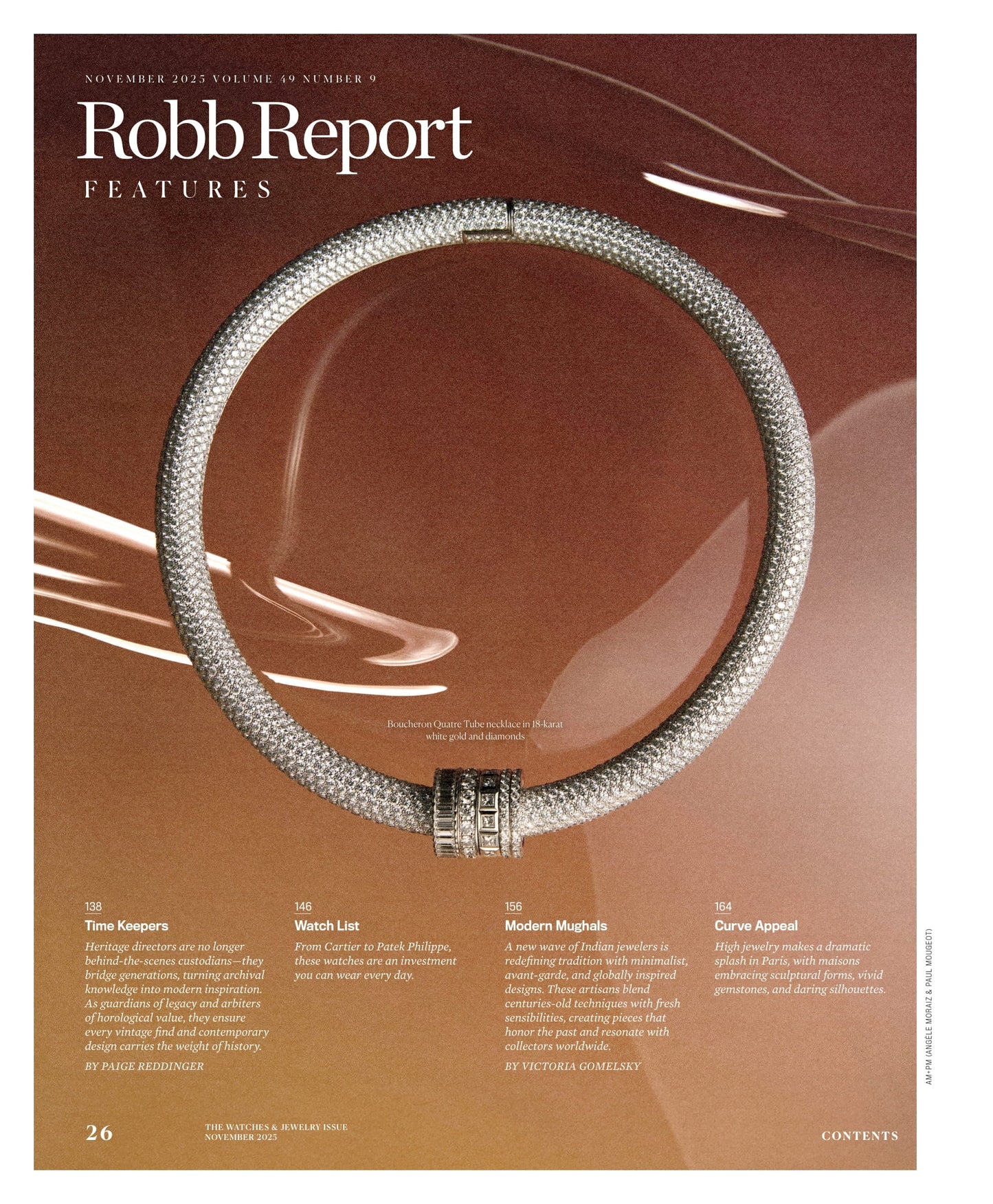 Robb Report - The Watches & Jewelry Issue November 2025: Timeless Elegance, Jules Sauer's Emeralds Collection, Indian Jewelers Redefining Luxury, Parisian High Jewelry's Sculptural Designs & More!