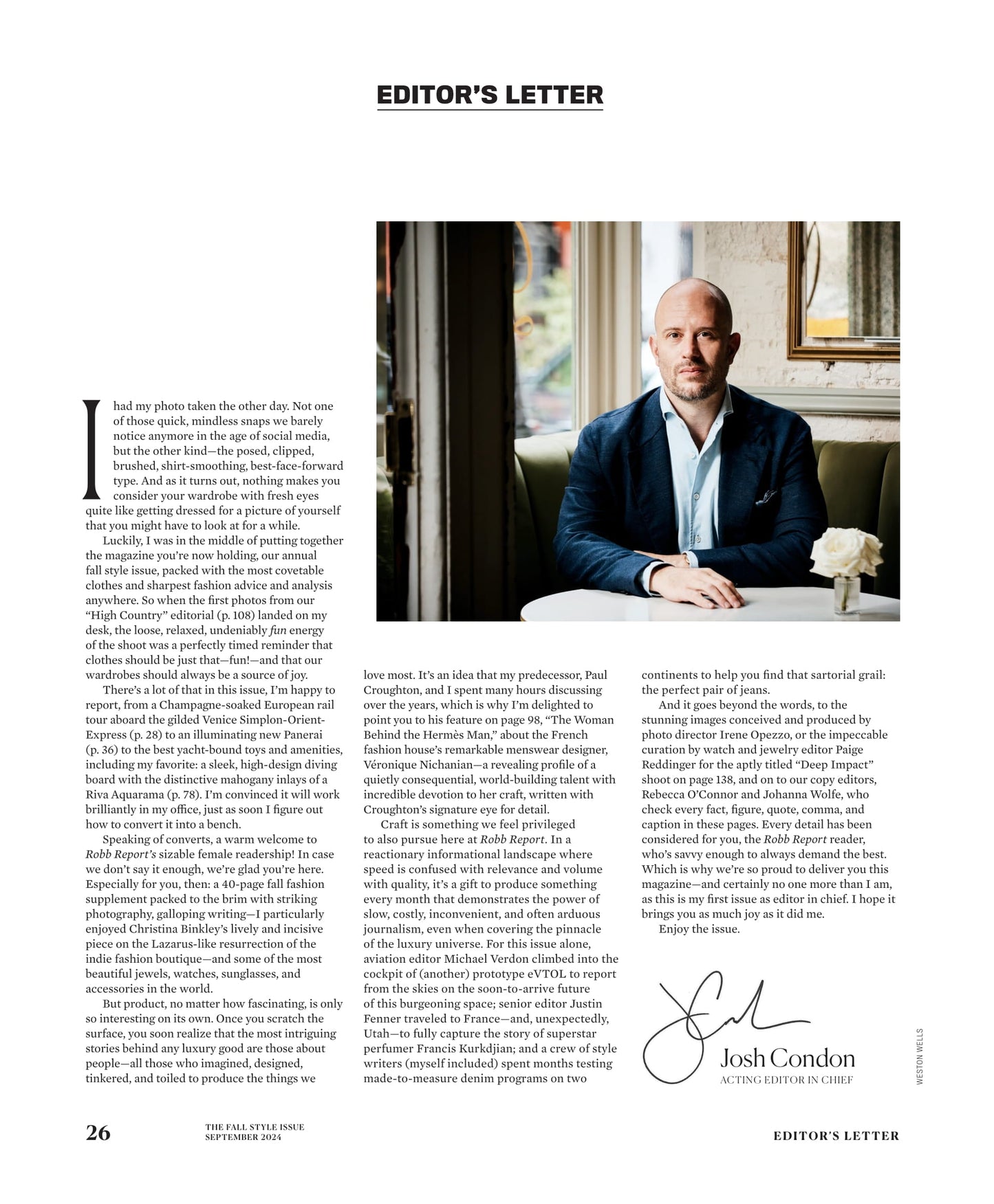 Robb Report - The Fall Style Issue September 2024: The Woman Behind The Hermès Man, Life In Rural Upstate New York, Dior's Perfumer Francis Kurkdijian, Lab-Grown Diamonds, Paris Design Week & More!
