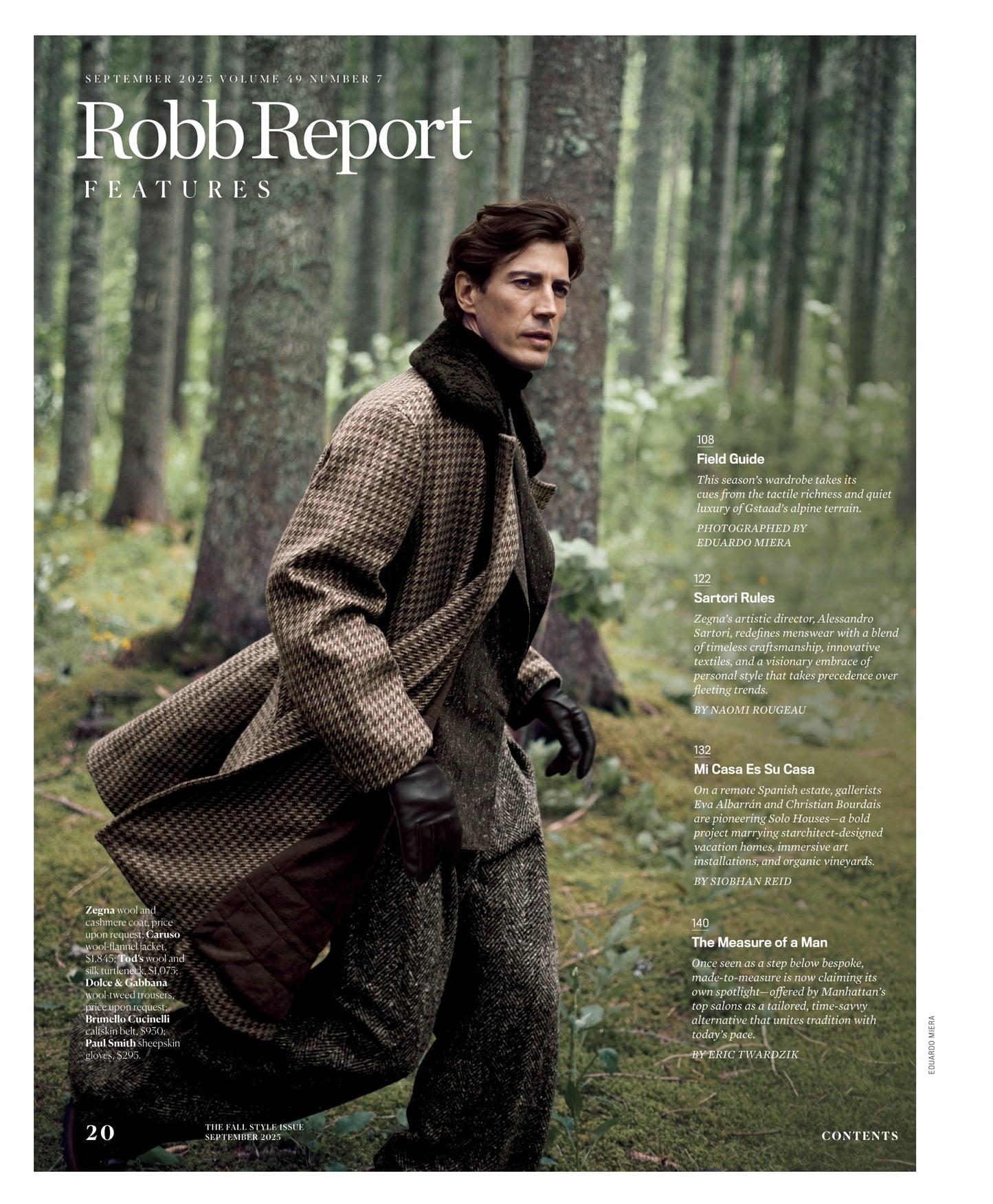 Robb Report - The Fall Style Issue September 2025: The Guide To Luxury Living, Hottest Gadgets, Gastao’s Alpine Luxury,  Designer Watches, Jewelry, Sartorial Trends, Men’s Grooming Essentials & More!