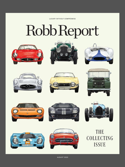 Robb Report - The Collecting Issue August 2023: Sports Memorabilia Record-Breaking Auction Prices, Inside Lego Heir 215,000 sqft Automotive Ecosystem, Challenging Grape Maturity Equals Quality & More!