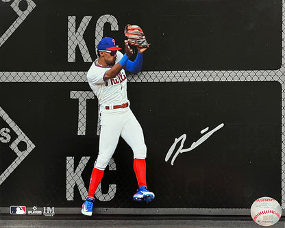 Johan Rojas Double Play Catch Philadelphia Phillies Autographed 8" x 10" Spotlight Baseball Photo