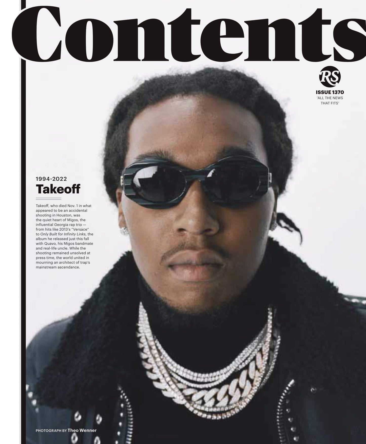 Rolling Stone - December 2022: The Agony & Honesty Of Selena Gomez, Mourning Takeoff The Quiet Heart Of Rap Trio Migos, Bootsy Collins Scams, Rolling Stone Bucket List, Caroline Polachek New LP & More