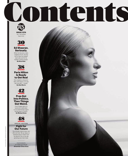 Rolling Stone - April 2023: Ed Sheeran. Seriously. Tragedy Struck When Becoming A Dad, Paris Hilton Is Ready To Get Real, Fugees Rapper Pras Guilty Of Political Conspiracy, Tove Lo Backstage & More!