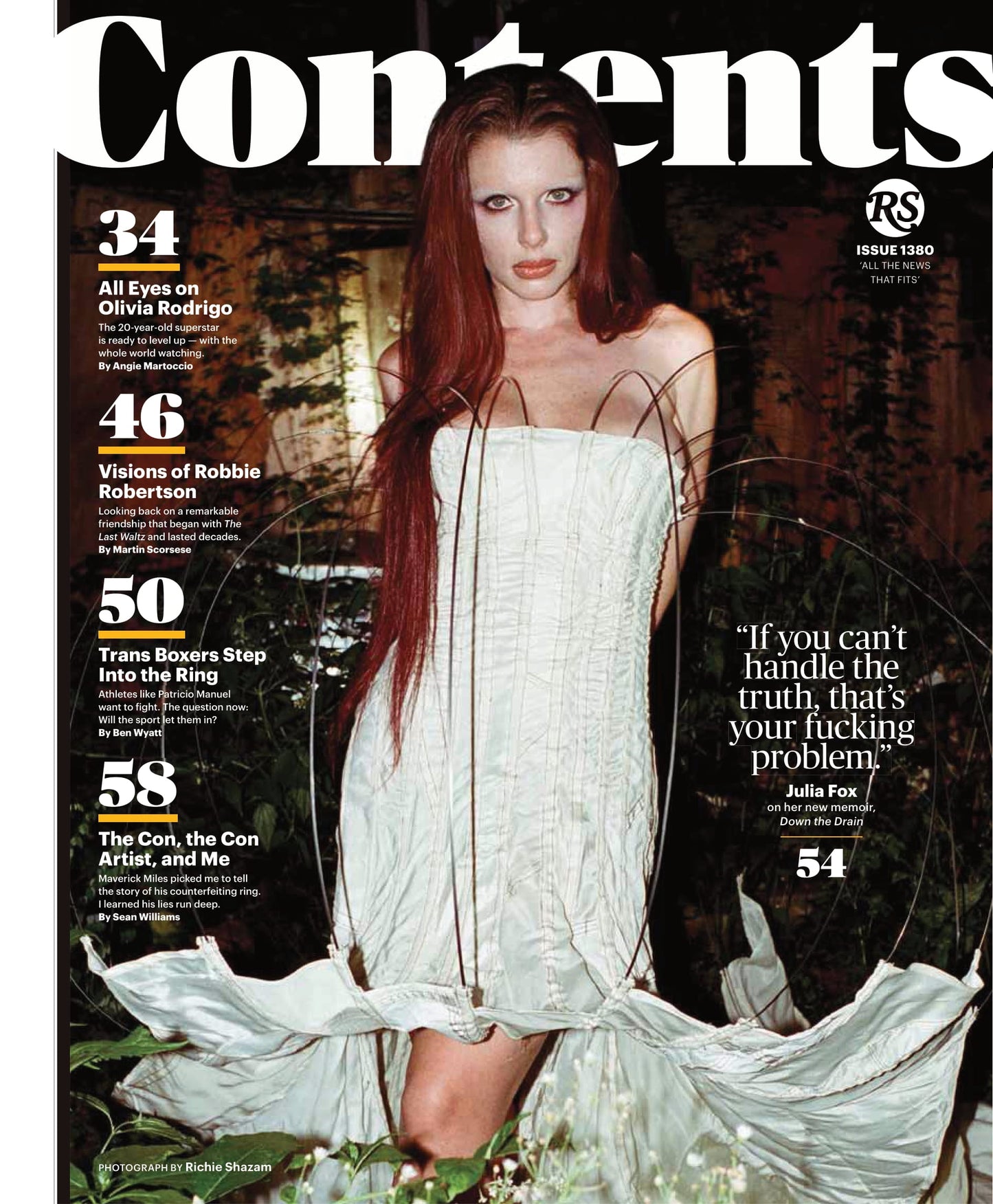 Rolling Stone - October 2023: All Eyes On Olivia Rodrigo, Trans Boxers Step Into The Ring, Kylie Minogue, Flo Milli, Jimmy Butler, Scorsese On Robertson, Julia Fox's Memoir Down The Drain & More!