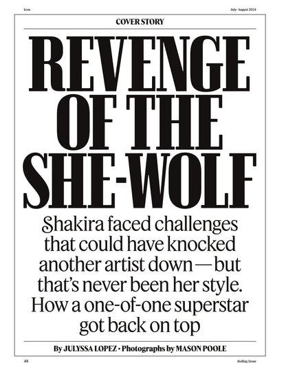 Rolling Stone - July & August 2024: Revenge of The She-Wolf Shakira, The Diddy Investigation, All Eyes On The WNBA, Interview With Kamala Harris, Summer Of Sabrina Carpenter, Keith Lee, Normani & More