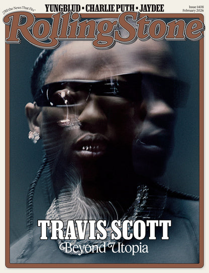 Rolling Stone - February 2026: Travis Scott Beyond Utopia, Remembering Bob Weir & Rob Reiner, Charlie Puth’s Cringe Past, $10 Million Music-Streaming Scam, Lucinda Williams’ 16th Album & More!