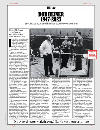 Rolling Stone - February 2026: Travis Scott Beyond Utopia, Remembering Bob Weir & Rob Reiner, Charlie Puth’s Cringe Past, $10 Million Music-Streaming Scam, Lucinda Williams’ 16th Album & More!