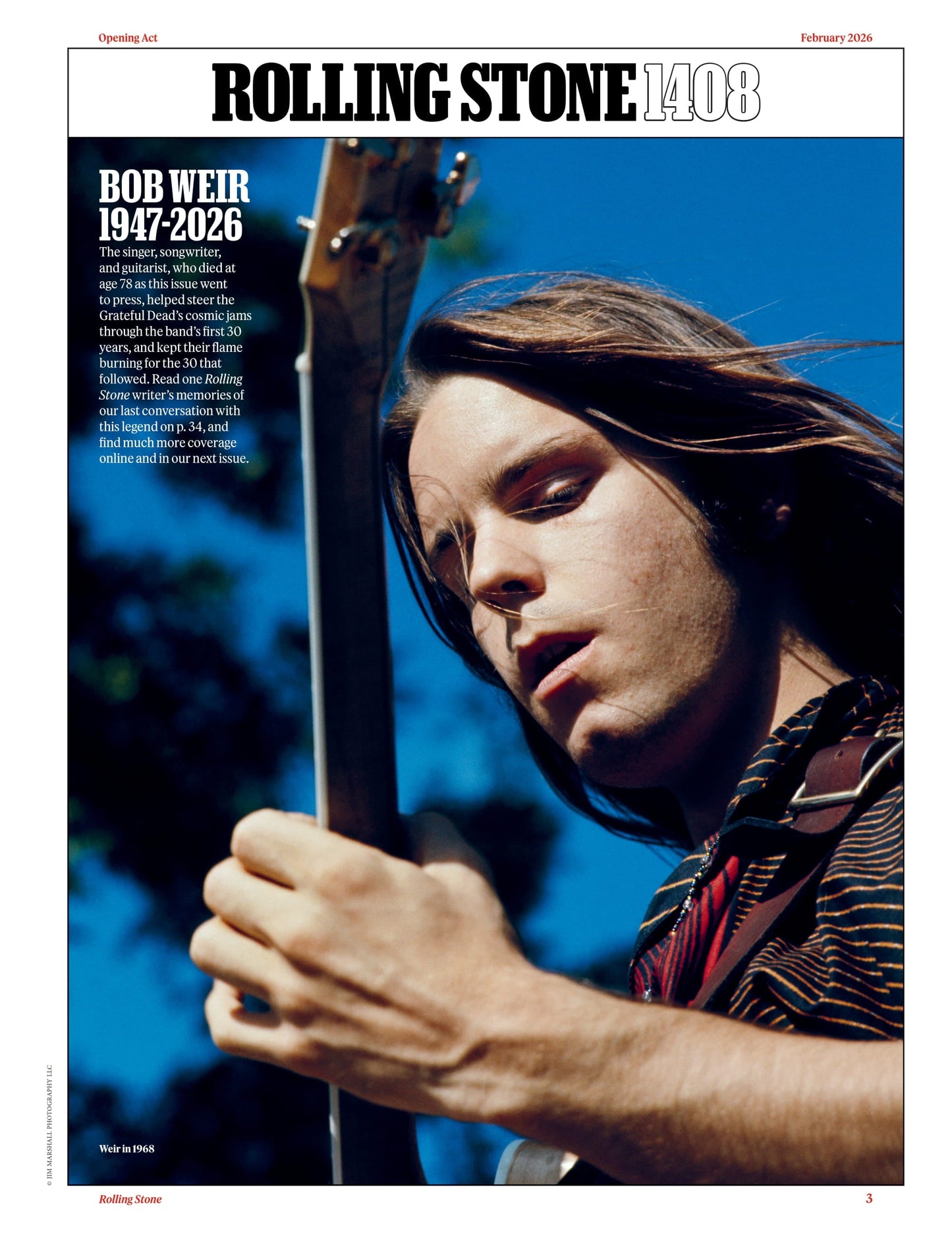 Rolling Stone - February 2026: Travis Scott Beyond Utopia, Remembering Bob Weir & Rob Reiner, Charlie Puth’s Cringe Past, $10 Million Music-Streaming Scam, Lucinda Williams’ 16th Album & More!