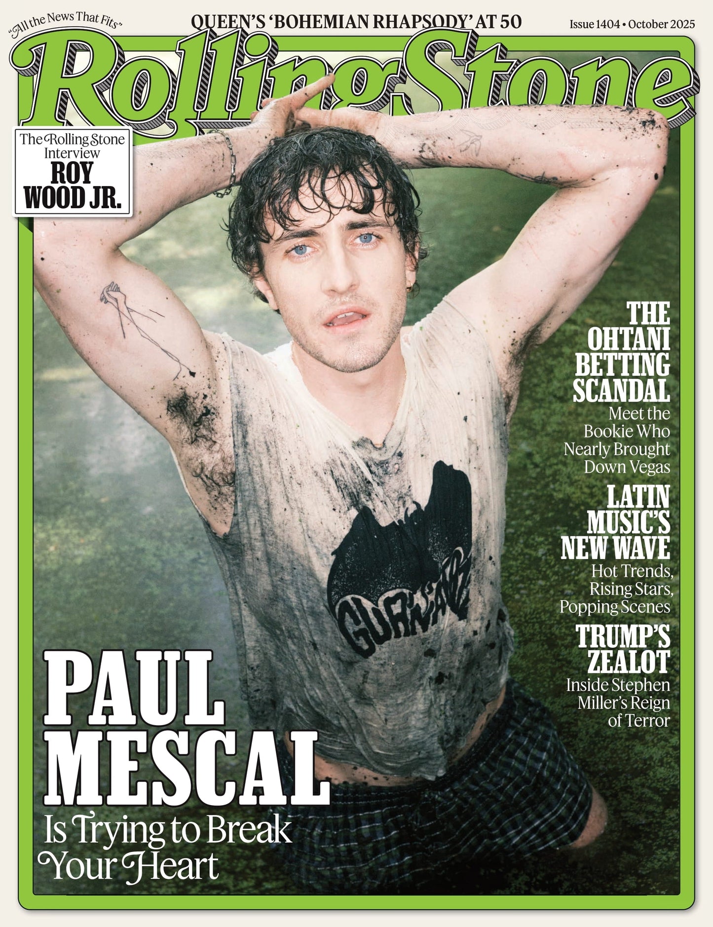 Rolling Stone - October 2025: Paul Mescal Is Trying To Break Your Heart, The Ohtani Betting Scandal, Latin Music's New Wave, Roy Wood Jr's Interview, Inside Stephen Miller's Reign Of Terror & More!