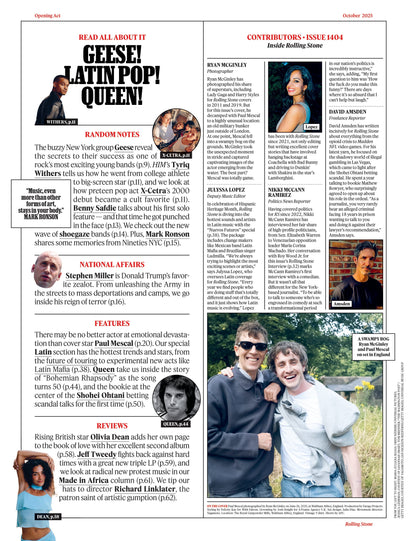 Rolling Stone - October 2025: Paul Mescal Is Trying To Break Your Heart, The Ohtani Betting Scandal, Latin Music's New Wave, Roy Wood Jr's Interview, Inside Stephen Miller's Reign Of Terror & More!