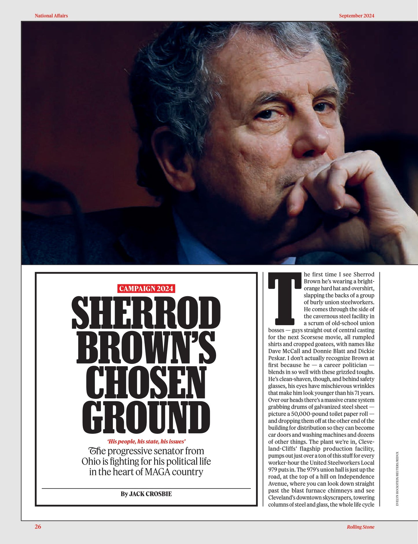 Rolling Stone - September 2024: Ice Spice On Fire, Francis Ford Coppola Interview, Sherrod Brown's Last Stand, Hozier, Hunter Schaefer From Euphoria To Final Girl & 25 Most Influential Creators 2024!
