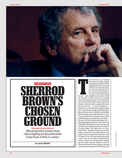 Rolling Stone - September 2024: Ice Spice On Fire, Francis Ford Coppola Interview, Sherrod Brown's Last Stand, Hozier, Hunter Schaefer From Euphoria To Final Girl & 25 Most Influential Creators 2024!