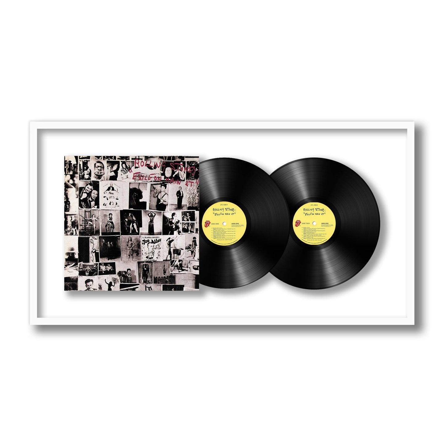 The Rolling Stones Exile on Main Street Framed Vinyl Record