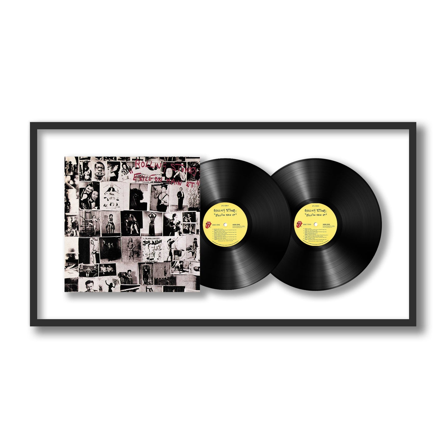 The Rolling Stones Exile on Main Street Framed Vinyl Record