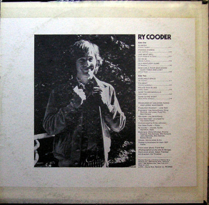 Ry Cooder – Ry Cooder (LP Vinyl) Vinyl Record
