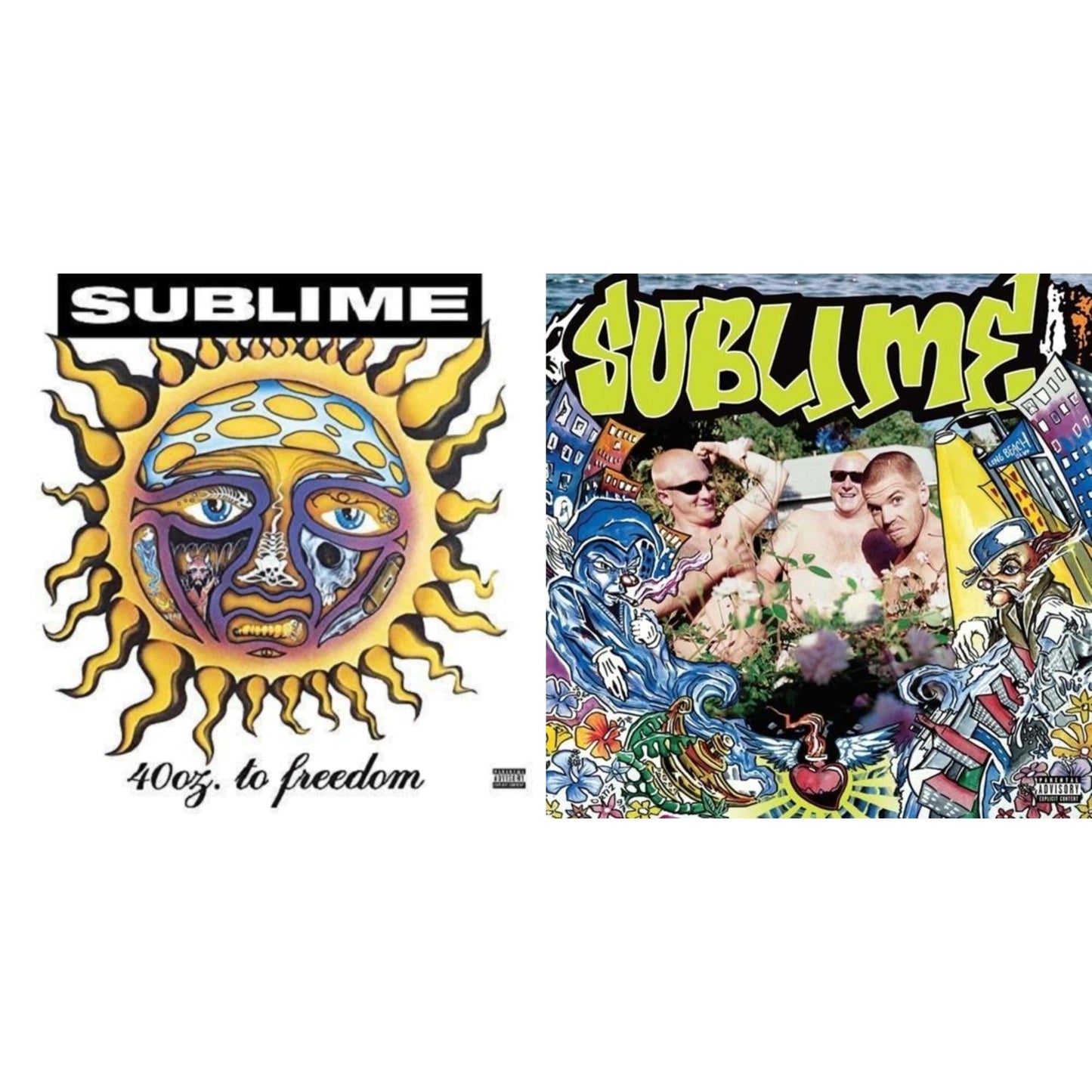 Sublime - 40Oz. To Freedom & Second Hand Smoke - LP Vinyl Bundle