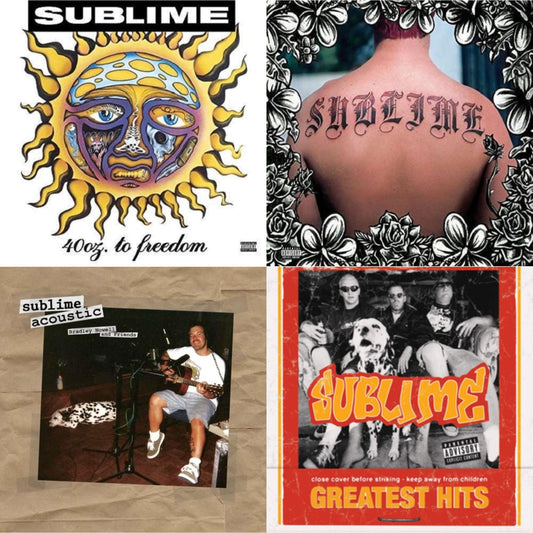 Sublime - 40Oz. To Freedom & Acoustic: Bradley Nowell & Friends & Sublime & Greatest Hits (X) - LP Vinyl Bundle