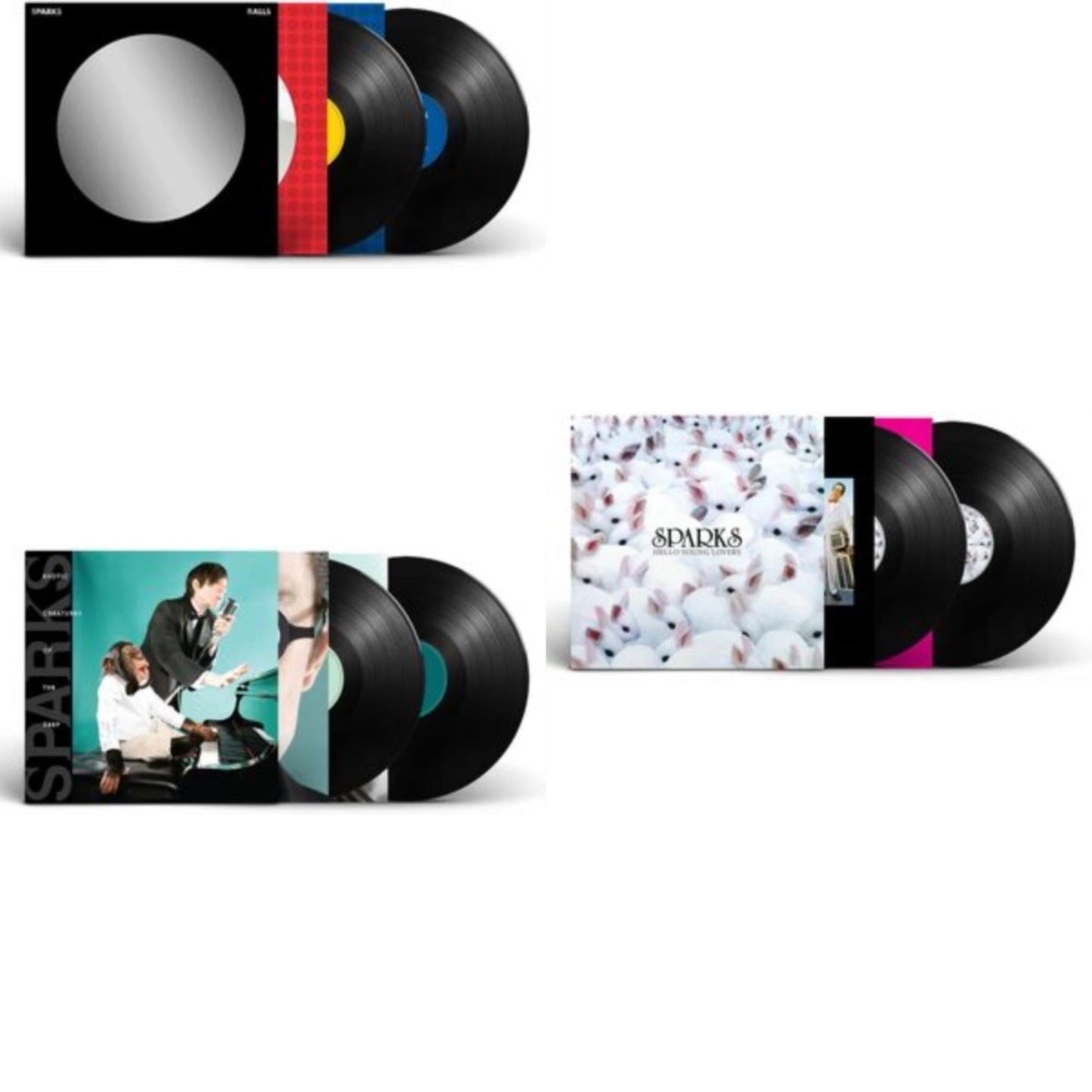 Sparks - Balls (2LP) & Hello Young Lovers (2LP) & Exotic Creatures Of The Deep (2LP)