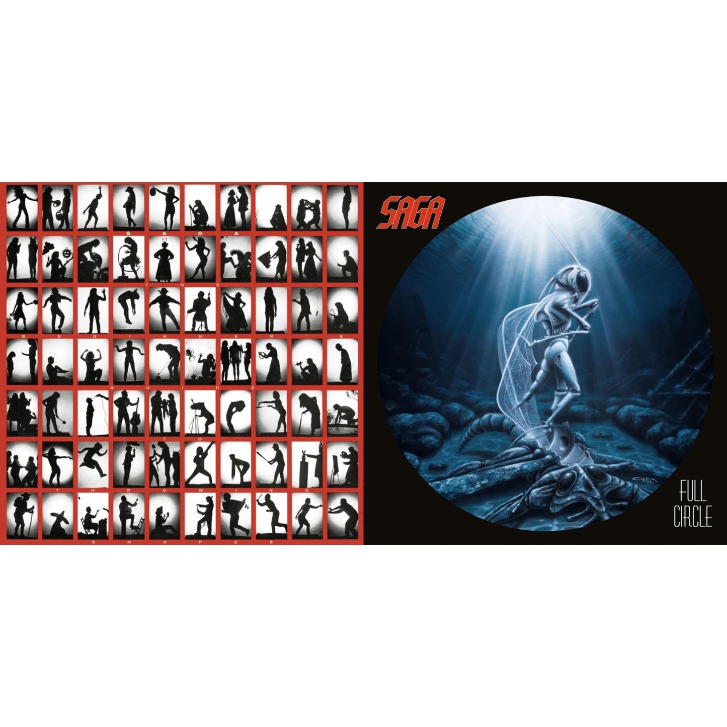 Saga - Beginner's Guide To Throwing Shapes (180G/Remastered) & Full Circle (2021 Reissue) - LP Vinyl Bundle