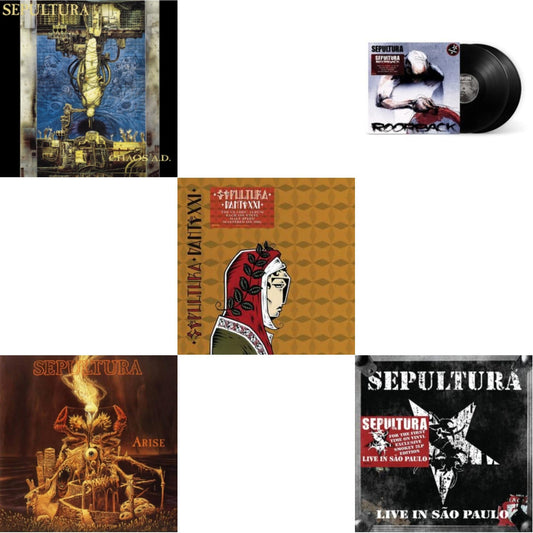 Sepultura - Chaos A.D. (Expanded Edition/2LP) & Roorback & Dante Xxi & Live In Sao Paulo (2LP) & Arise (Expanded Edition)