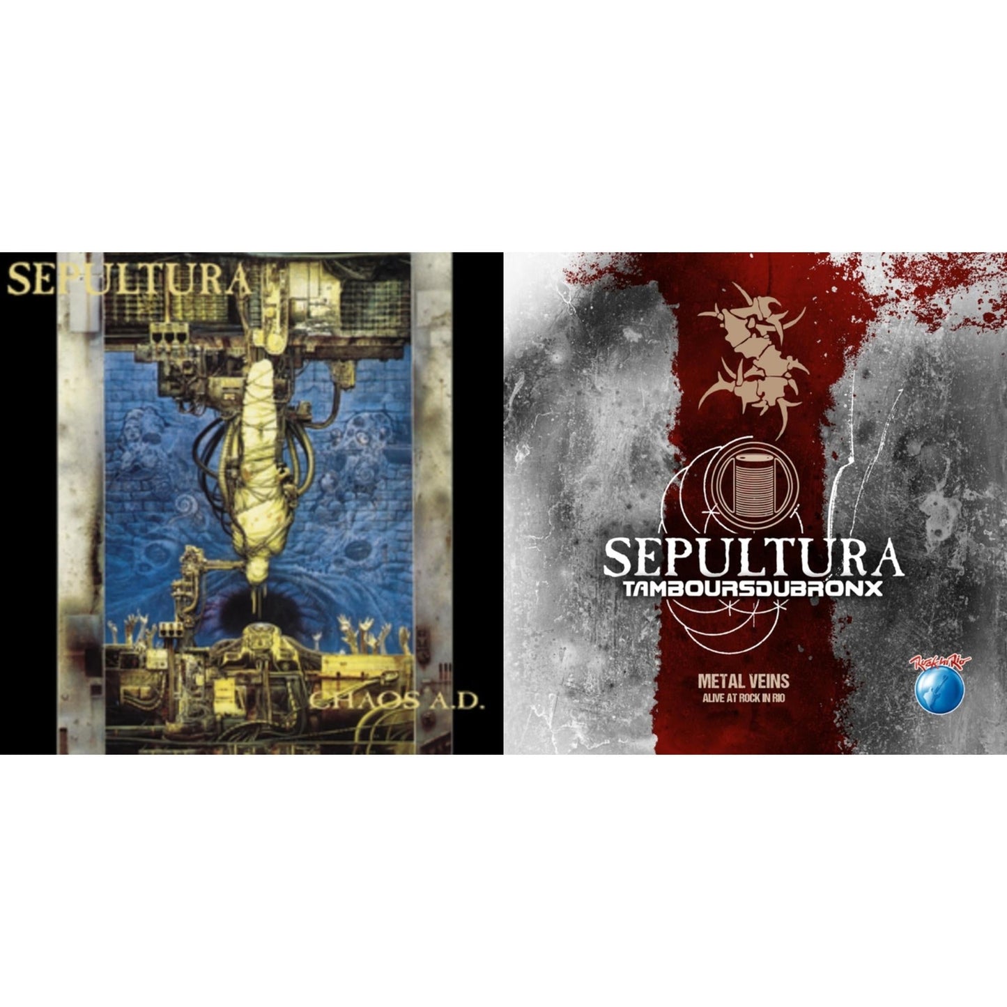 Sepultura - Chaos A.D. (Expanded Edition/2LP) & Metal Veins - Alive At Rock In Rio (Limited/2LP)