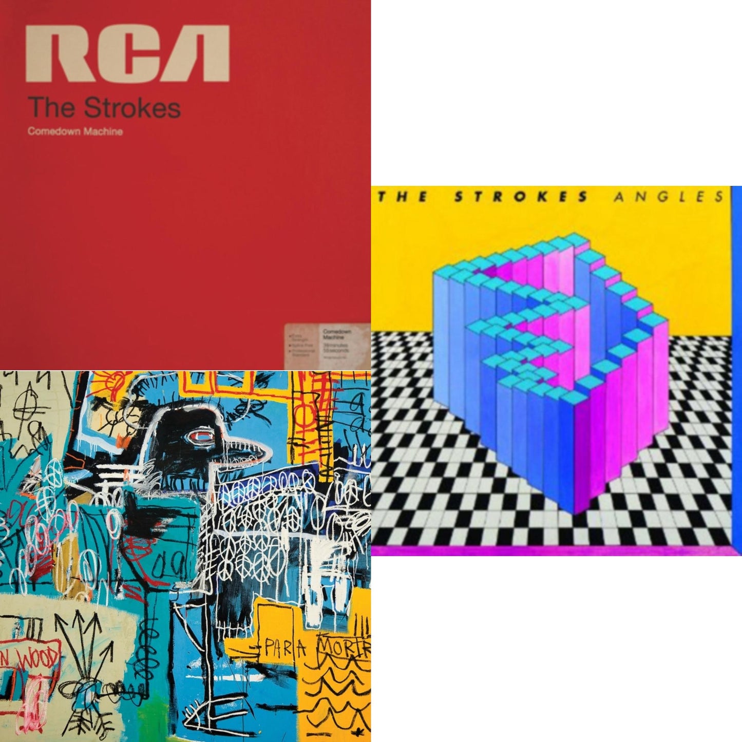 Strokes - New Abnormal (180G/Clear Apet Slipcase/Dl Insert) & Angles (Gatefold) & Comedown Machine - LP Vinyl Bundle