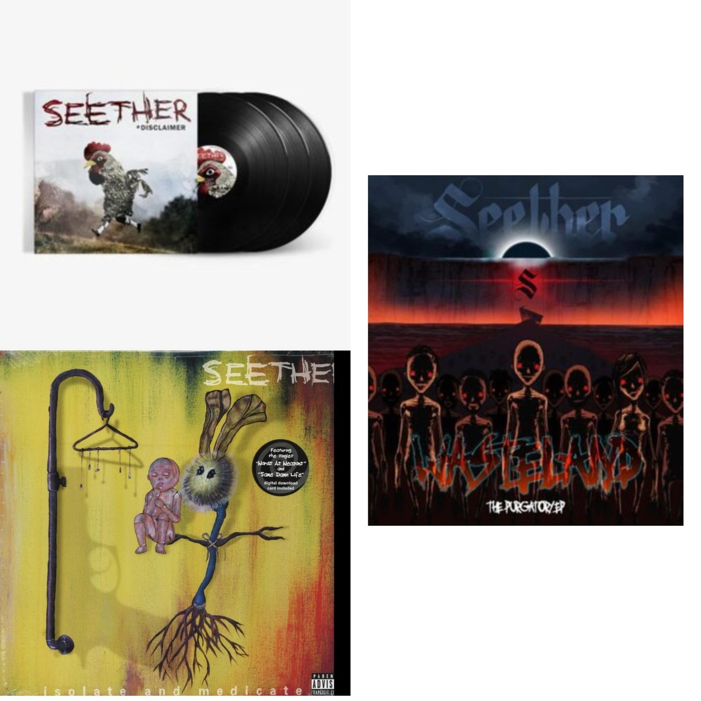 Seether - Wasteland - The Purgatory Ep & Isolate & Medicate & Disclaimer (20Th Anniversary Edition) (3LP)
