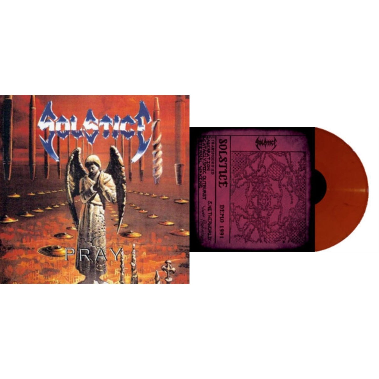 Solstice - Pray (Reissue/White LP Vinyl) & Demo 1991 (Reissue/Red LP Vinyl)