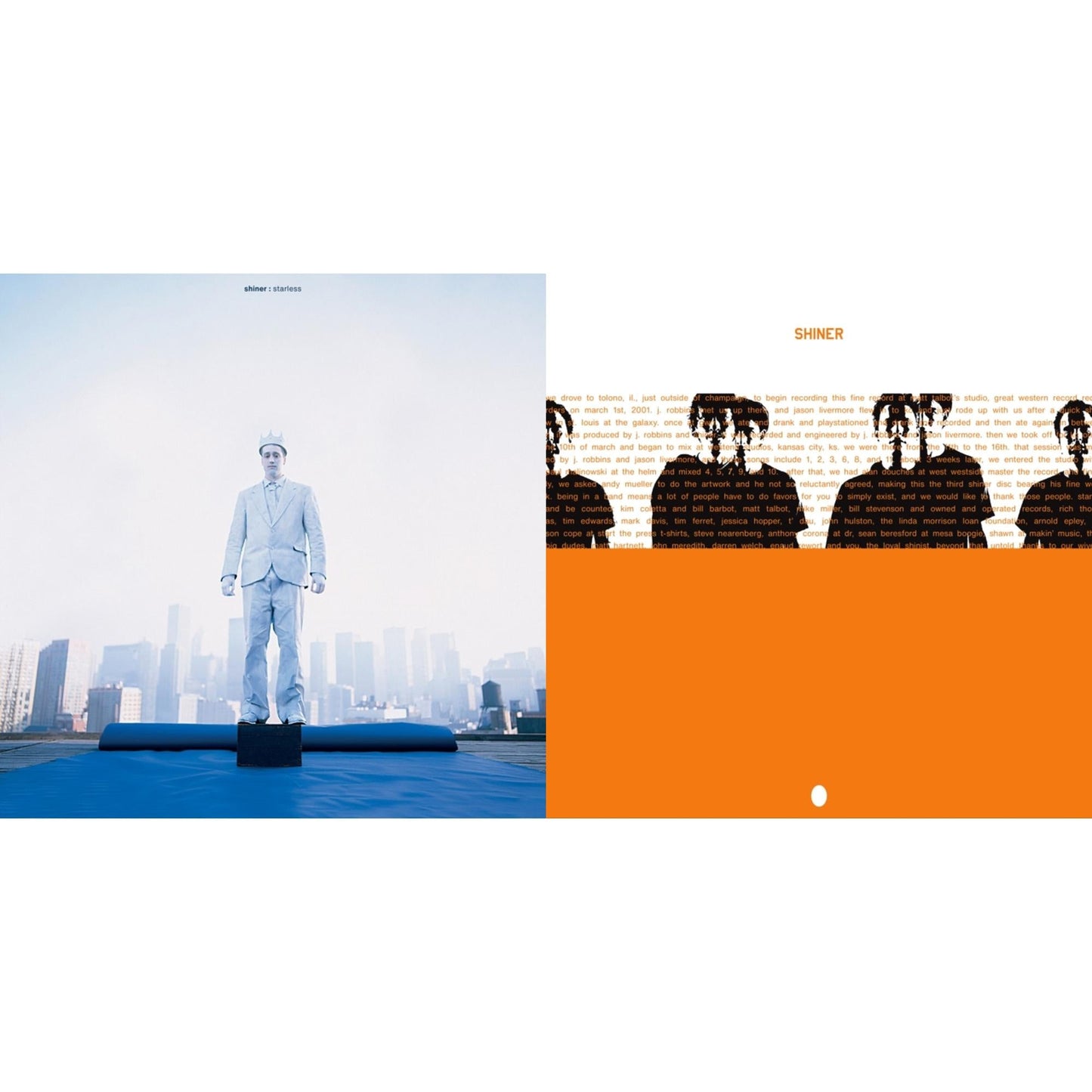 Shiner - Starless (Transparent Blue LP Vinyl) & Egg (Orange LP Vinyl)