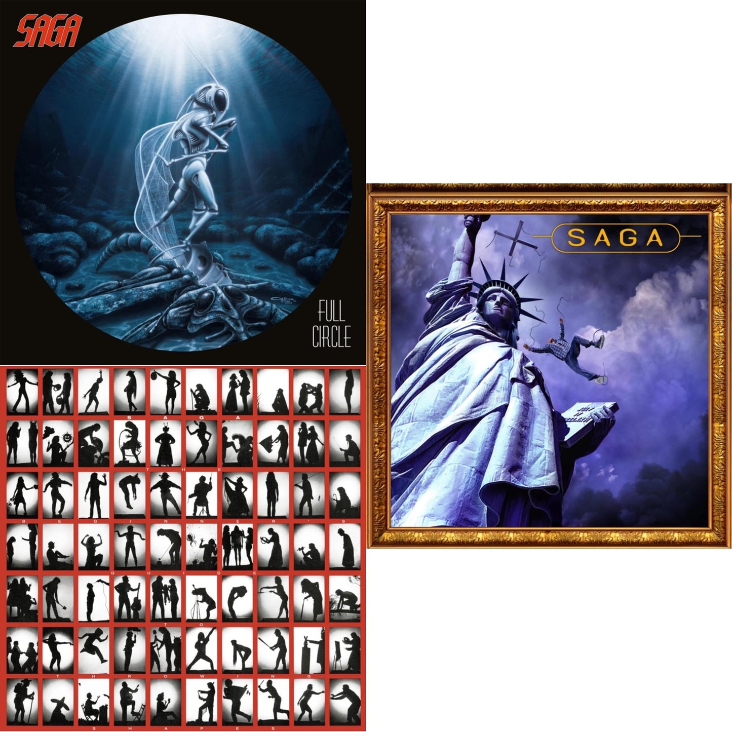 Saga - Beginner's Guide To Throwing Shapes (180G/Remastered) & Generation 13 (2LP) & Full Circle (2021 Reissue)