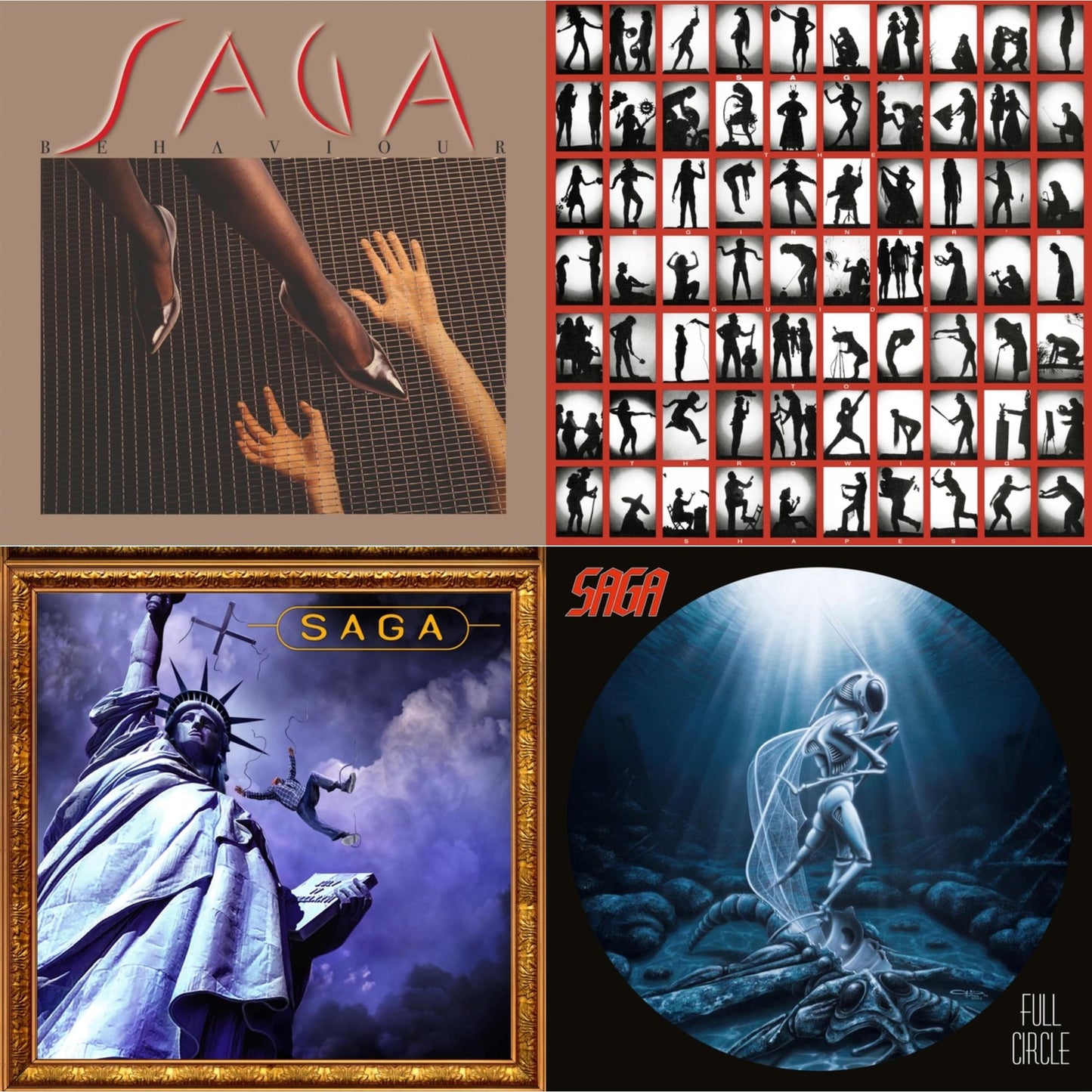 Saga - Behaviour & Beginner's Guide To Throwing Shapes (180G/Remastered) & Generation 13 (2LP) & Full Circle (2021 Reissue)