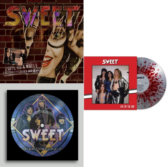 Sweet - Level Headed Tour Rehearsals 1977 (Picture Disc) & Give Us A Wink (Alt. Mixes & Demos) (2LP) (Rsd) & Fox On The Run - Rare Studio Tracks (Color LP Vinyl)