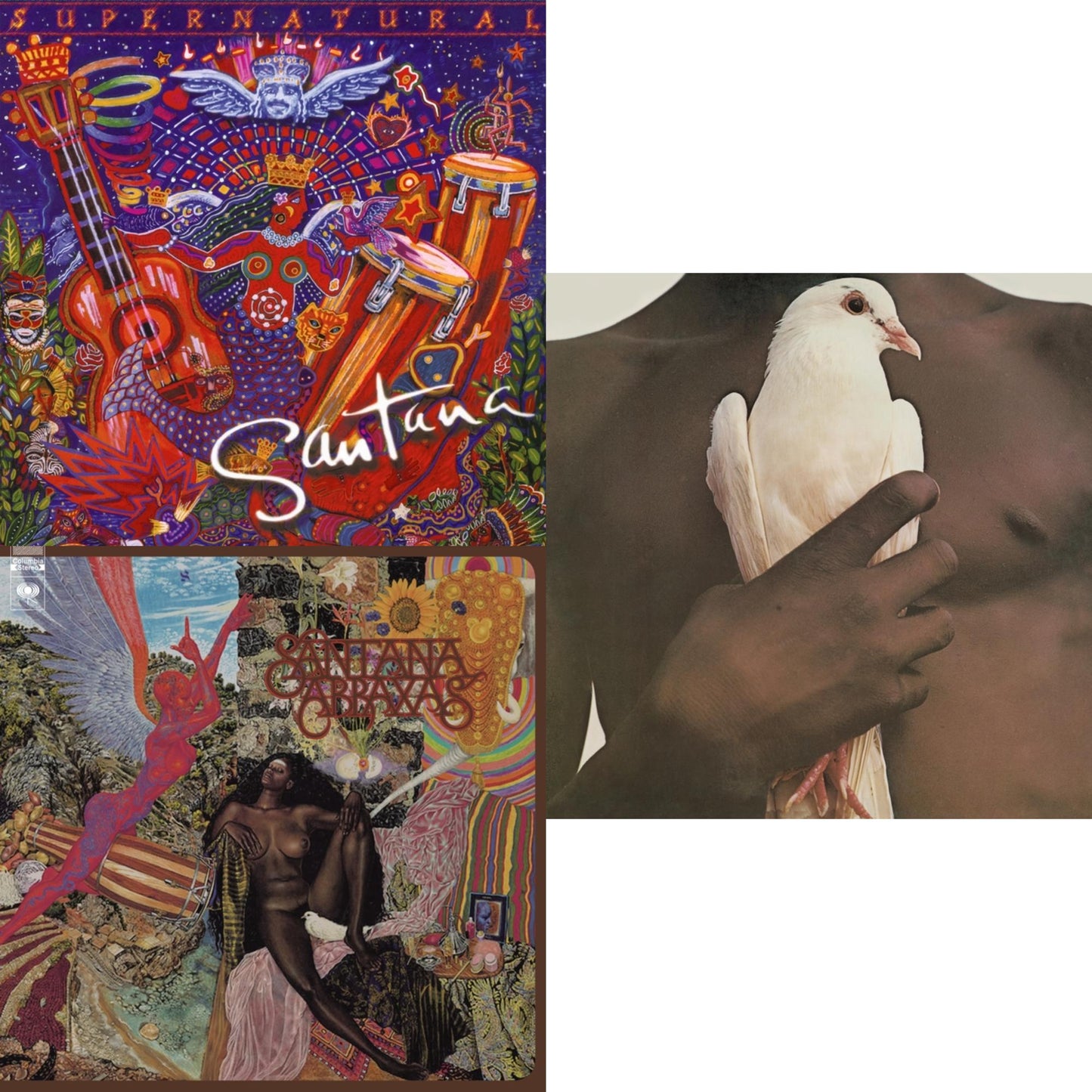 Santana - Supernatural (2LP/150G) & Abraxas & Greatest Hits (1974) (150G/Dl Card)