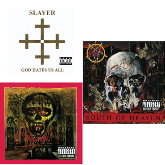 Slayer - God Hates Us All & Seasons In The Abyss & South Of Heaven - CD Bundle