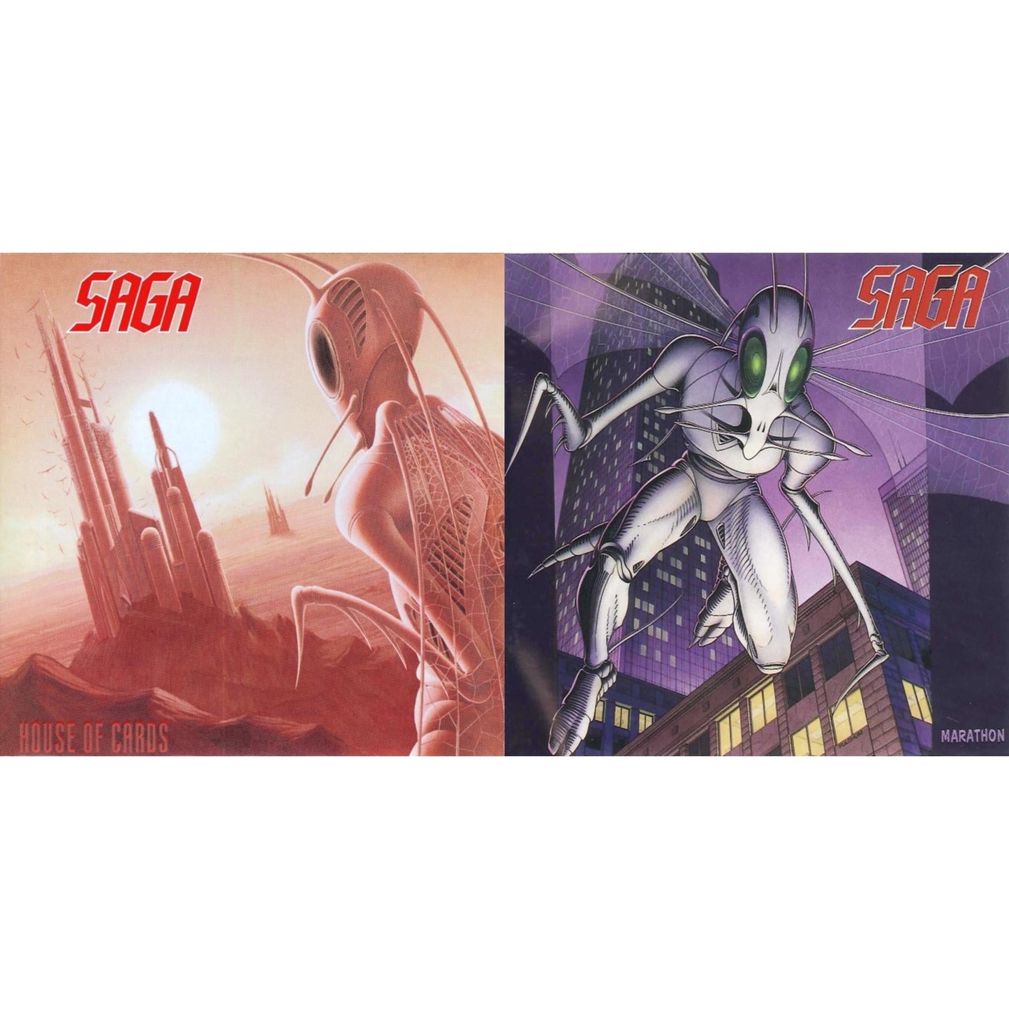 Saga - House Of Cards (2021 Reissue) & Marathon (2021 Reissue) - CD Bundle