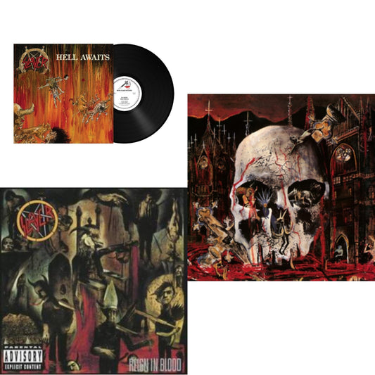 Slayer - Hell Awaits (180G) & Reign In Blood & South Of Heaven - LP Vinyl Bundle