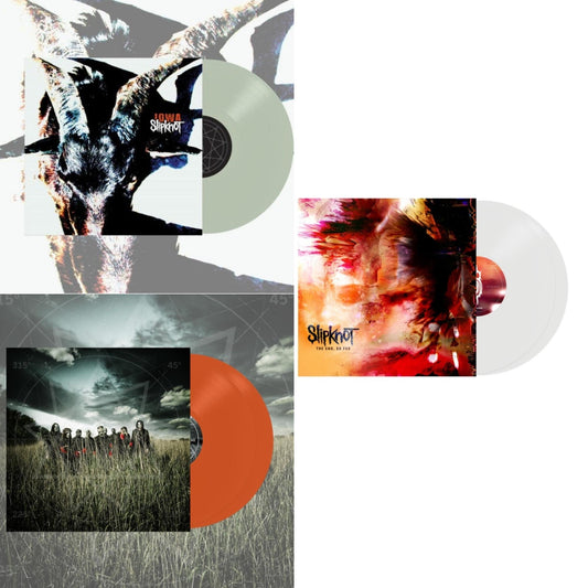 Slipknot - End, So Far (Clear Vinyl/2LP) & Iowa (X) (2LP/Color Vinyl) & All Hope Is Gone (Orange Vinyl/2LP)