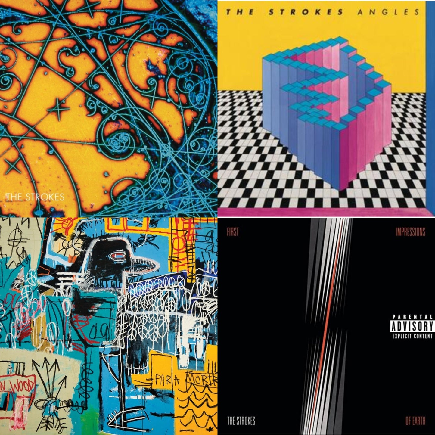 Strokes - Is This It & New Abnormal (Jewel Case/Clear Aprt O-Card With Print) & First Impressions Of Earth & Angles - CD Bundle