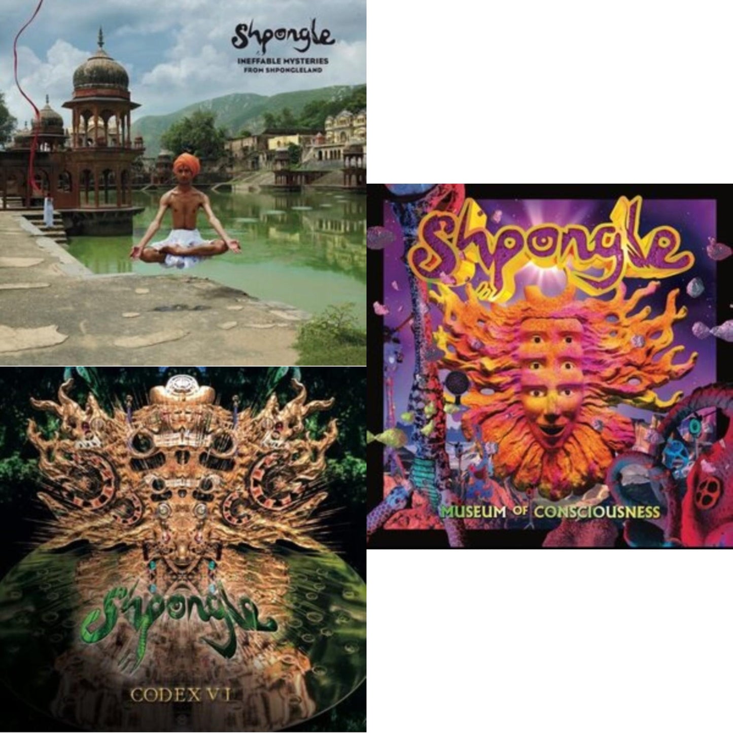 Shpongle - Ineffable Mysteries From Shpongleland (3LP) & Codex Vi (3LP) & Museum Of Consciousness (2LP)
