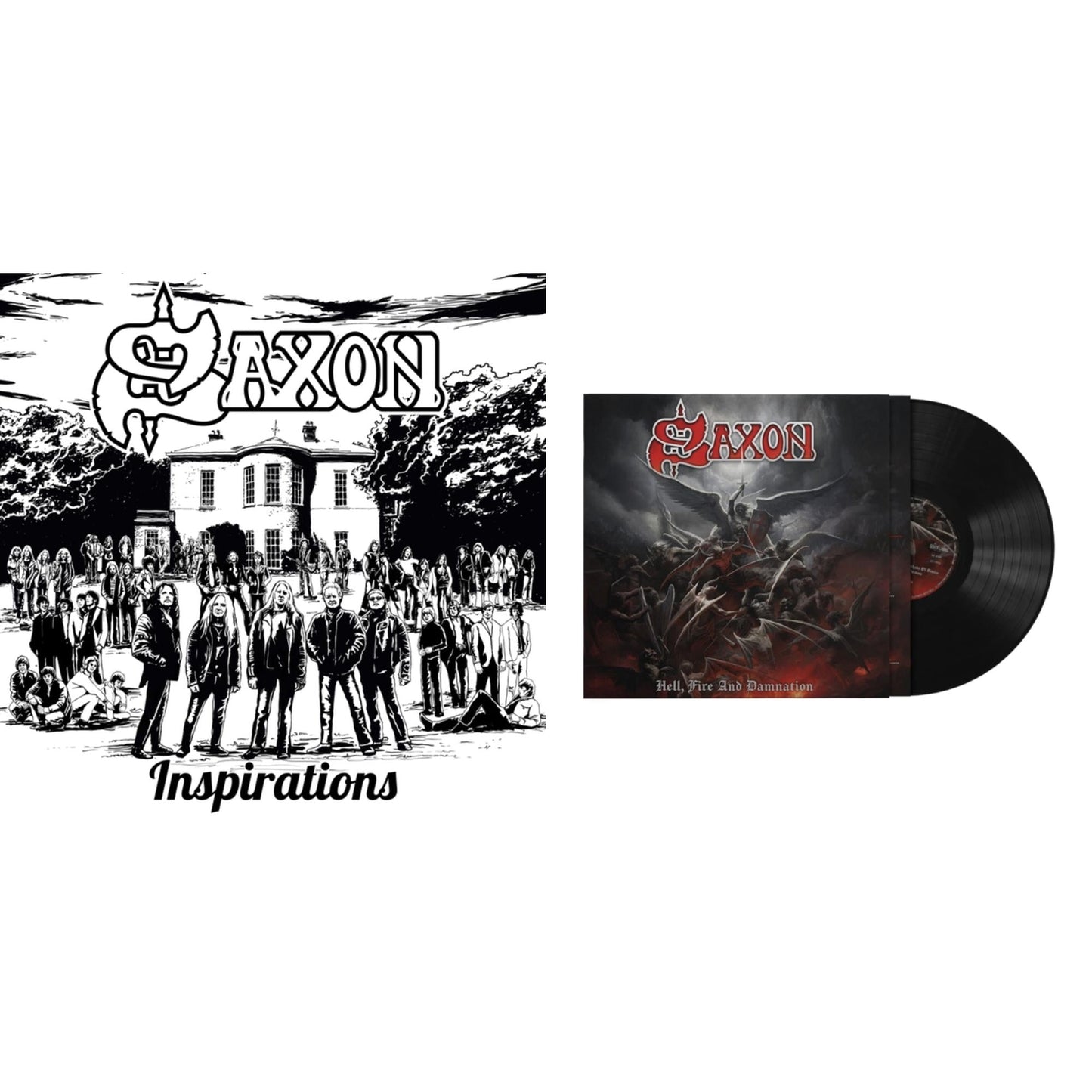 Saxon - Inspirations & Hell, Fire & Damnation - LP Vinyl Bundle