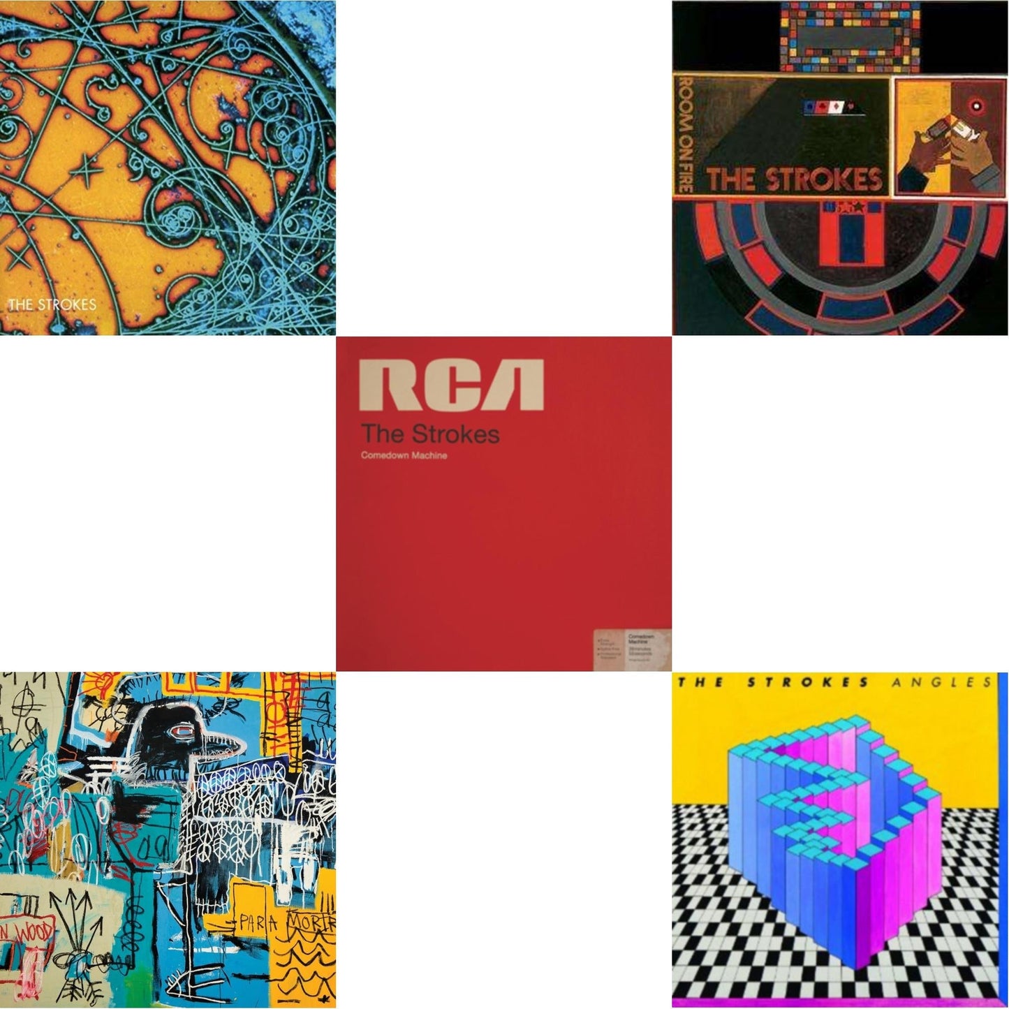 Strokes - Is This It & New Abnormal (180G/Clear Apet Slipcase/Dl Insert) & Room On Fire & Angles (Gatefold) & Comedown Machine - LP Vinyl Bundle