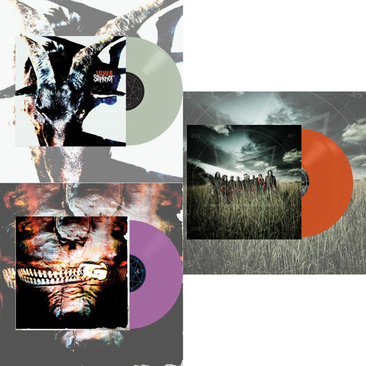 Slipknot - Iowa (X) (2LP/Color Vinyl) & Volume 3: The Subliminal Verses (X) (Violet Vinyl/2LP) & All Hope Is Gone (Orange Vinyl/2LP)