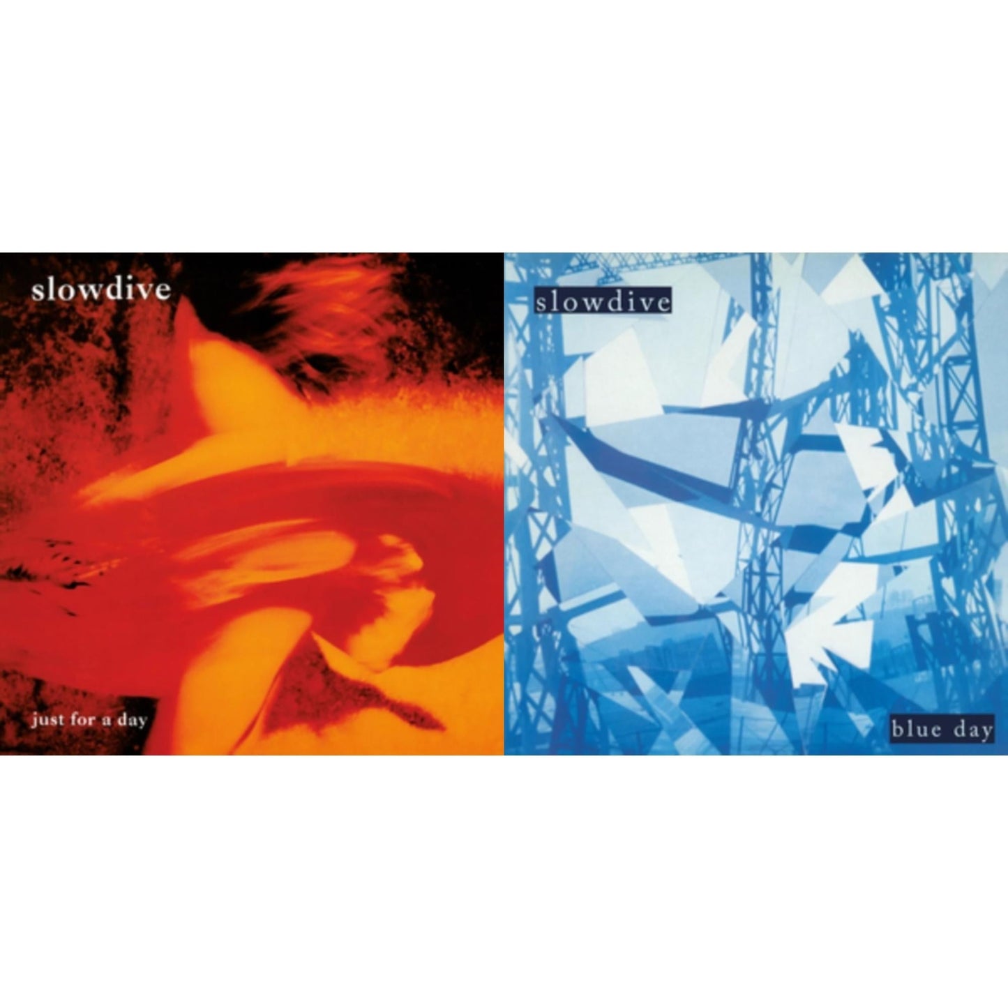Slowdive - Just For A Day (Translucent Red Marbled LP Vinyl) & Blue Day (Blue & White Marbled LP Vinyl)