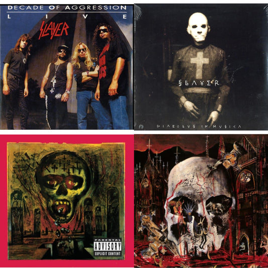 Slayer - Diabolus In Musica & Live: Decade Of Aggression & Seasons In Abyss & South Of Heaven - LP Vinyl Bundle