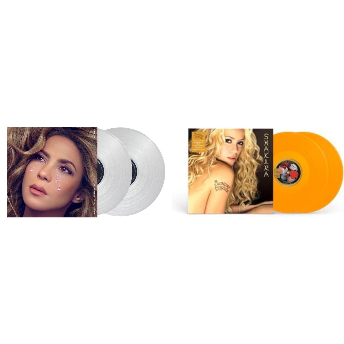 Shakira - Laundry Service (2LP/Yellow Vinyl) & Las Mujeres Ya No Lloran (2LP/Diamond Clear Vinyl)