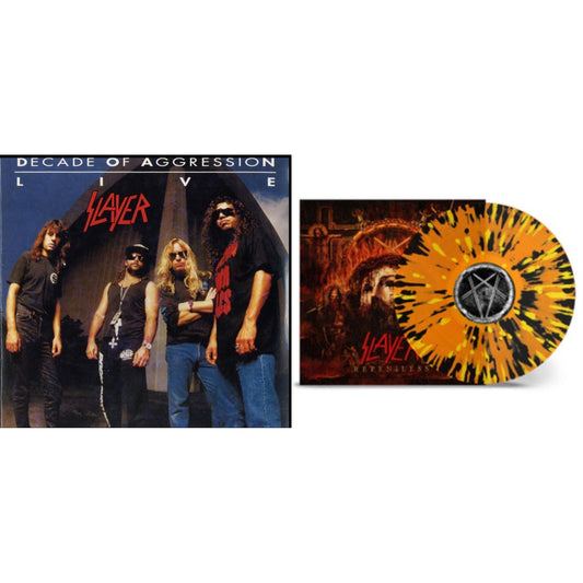 Slayer - Live: Decade Of Aggression & Repentless (Trans Orange Yellow Black Splatter LP Vinyl)