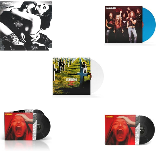 Scorpions - Love At First Sting & Rock Believer (Deluxe/180G/2LP/Limited) & Taken By Force (180G/White LP Vinyl) & Virgin Killer (180G/Sky Blue LP Vinyl) & Rock Believer